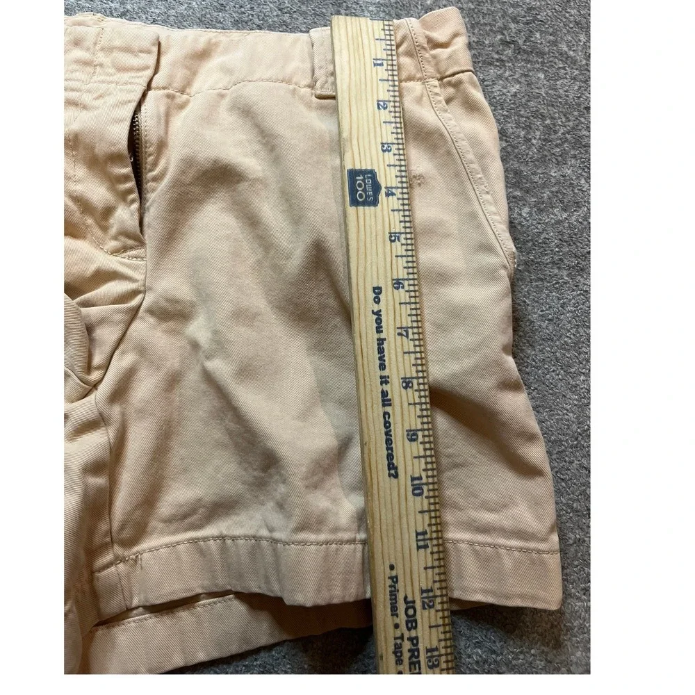 J. Crew Broken in Boyfriend Womens Khaki Chino Shorts Size 6 100% Cotton Preppy